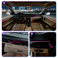 KYNCHO pour BMW Série 3 E91, kit d'éclairage ambiant LED 64 couleurs pour voiture, contrôle par application Bluetooth, éclairage intérieur automobile 12V, design invisible