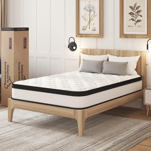 Tốt nhất Jacquard vải colchones Gel Bộ nhớ bọt duy nhất vua nữ hoàng Kích thước Bonnell mùa xuân khách sạn nệm cho phòng ngủ cuộn lên trong một hộp - Product Image 4