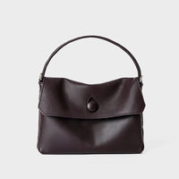 Tas Kulit Sally Lapis Pertama Model Kotak Kecil Tanpa Tali Kancing, Tas Mini Kulit Sapi Asli, Tas Selempang Kulit untuk Ponsel
