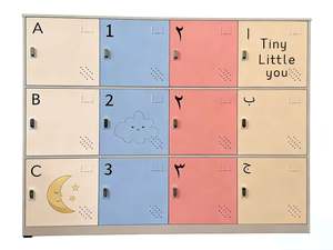 ตู้เก็บของเหล็กแบบกำหนดเองจากโรงงาน 12 ประตู สำหรับใส่กระเป๋านักเรียน ตู้ล็อกเกอร์โลหะสำหรับโรงเรียน ตู้โลหะสำนักงาน ครึ่งสูง สำหรับโฮมออฟฟิศ - Product Image 1