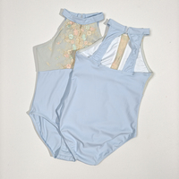 Nouveautés, ventes chaudes, justaucorps de danse à fleurs brodées populaires pour filles, tenue d'entraînement de ballet