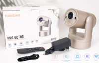 Mini projecteur portable OEM HD 4K Smart HY7 projecteur avec 1GB + 8GB WIFI BT 5.2 LED pour le cinéma à domicile en plein air Business Education