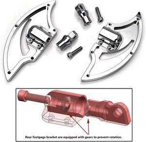 Bàn đạp chân sau, cần số, gác chân hành khách cho xe Harley Road King FLHR 1980 trở lên - Product Image 2