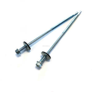 Tornillo Autoperforante y Autoperforante de Cabeza Hexagonal Galvanizado para <span class=keywords><strong>Panel</strong></span> Sándwich de 6.5x130 mm con Arandela de EPDM Negra - Product Image 3