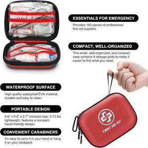 Botiquín Médico Firstime de 150 Piezas, Pequeño, Impermeable <span class=keywords><strong>y</strong></span> Rígido, para el Hogar, Auto, Viajes, Campamento, Senderismo, Deportes, Oficina <span class=keywords><strong>y</strong></span> <span class=keywords><strong>Emergencias</strong></span> al Aire Libre - Product Image 4