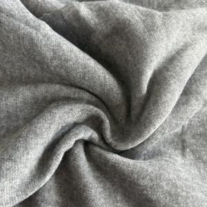 Heather grey chải Polyester Vải dệt kim mềm chải vải-Heather grey 100% Polyester - Product Image 4