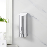 Distributeur de savon mural moderne double en plastique ABS 300 ml pour désinfectant liquide pour les mains, idéal pour salle de bain et hôpital