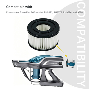 Filtre moteur HEPA ZR009004 compatible avec l'<span class=keywords><strong>aspirateur</strong></span> sans fil <span class=keywords><strong>Rowenta</strong></span> Air Force <span class=keywords><strong>Flex</strong></span> 760 RH9571 RH9572 RH9574 RH9590, pièces détachées pour <span class=keywords><strong>aspirateur</strong></span> - Product Image 3