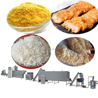 Ligne de production industrielle de chapelure Panko, système automatique de panure pour poulet frit, poisson, steak, 100-800 kg/h, texture croustillante améliorée