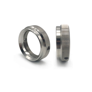 Đai Ốc Có Khía Bằng Đồng Thau Đai Ốc Có Khía Khớp Nối Tròn Bằng Thép Không Gỉ Nhôm Anodized Đen Gia Công CNC Đai Ốc Có Ren M6 M8 - Product Image 6