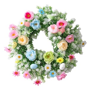 Bouquet de fleurs artificielles en plastique, roses réalistes, bouquet décoratif pour Pâques, bureau, jardin, décoration de <span class=keywords><strong>la</strong></span> maison, personnalisable - Product Image 1
