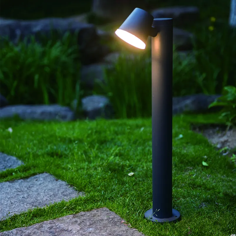 Tuin Gazon Led Lamp Kolom Verandering Hoek Aluminium Verlichting Heeft Een Breed Scala Van Toepassing