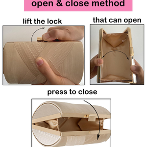 Bolso de Mano Elegante y Clásico para Eventos Nocturnos, Ligero y con Opción de Llevar al Hombro, Ideal para Fiestas y Bodas - Product Image 6