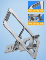 Penyangga Ponsel Tablet dari Aluminium Alloy, Lipat, Portabel, untuk Menonton Drama, Hadiah, Penyangga Ponsel
