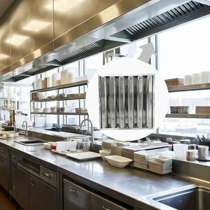 Dégraissant en acier inoxydable, filtres à graisse et à fumée, certifié CE pour les hottes <span class=keywords><strong>de</strong></span> cuisine commerciales à essence - Product Image 1