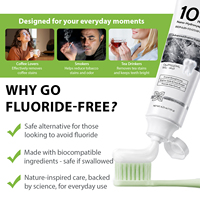 Dentifrice blanchissant sans fluor au nano-hydroxyapatite 10 %, renforcement de l'émail, haleine fraîche, dentifrice au nano-hydroxyapatite