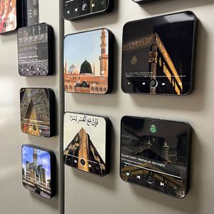 Haut-parleur Coran rechargeable magnétique pour réfrigérateur, lecteur de musique magnétique en gros, boîte à musique, cadeaux islamiques pour l'Aïd, aimant en verre - Product Image 5