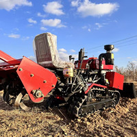 Tracteur chenillé compact ORSON 25HP durable avec rotoculteur, boîte de vitesses personnalisée et moteur puissant pour le labourage, le désherbage et la culture agricole
