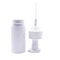 Botol Busa Kosmetik 30ml-100ml Putih Transparan dengan Pompa Semprot dan Tutup Plastik - Promo!