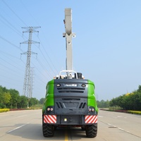 Moissonneuse-batteuse automotrice à pneus radiaux larges, moteur 480 CV, haute productivité, faible compactage du sol pour la récolte du maïs fourrager