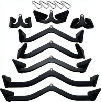 BLUSLM Barre de traction durable, barre en T, barre en V, accessoires de tirage triceps pour l'entraînement de la force du dos des adultes unisexes, pour câble de gym à domicile