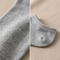 Chaussettes invisibles personnalisées pour hommes, coupe basse, antidérapantes avec talon en silicone, pour baskets, mocassins, en coton d'été