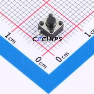 TS110916043 Tactile Switch SMD-4P,4.5x4.5mm Switch Single Pole Single Throw Round Button 1.6N 4.3mm - Product Image 1
