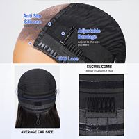 Perruque Lace Closure HD 5x5 Cheveux Humains Lisses 32 Pouces Densité 200 Pré-épilée Pré-coupée avec Cordon de Serrage pour Débutantes Cheveux de Bébé Prête à Porter