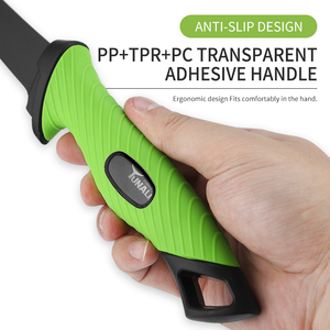 سكين فيليه لصيد الأسماك بشفرات من الفولاذ المقاوم للصدأ وطلاء أسود، مع غمد بلاستيكي مصبوب، مثالي لصيد الأسماك في المياه المالحة والصيد البري - Product Image 5