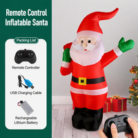 Mobil RC Tiup Huvelon 2.4GHz 4 Saluran Kendali Jarak Jauh Listrik Hadiah Natal Santa Claus