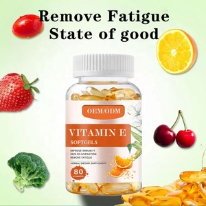 Capsules d'huile de vitamine E végétaliennes OEM pour la croissance des cheveux et des ongles, renforcement de l'immunité pour adultes - Complément alimentaire - Product Image 5