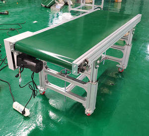 Düz Mini Pvc bant konveyör ekipmanları top Transfer konveyör otomatik montaj konveyörler - Product Image 6