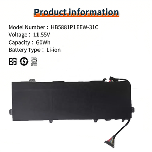 Batería de Repuesto para Portátil HB5781P1EEW-31A HB5881P1EEW-31C, 11.55V 60WH 5195mAh para <span class=keywords><strong>Huawei</strong></span> <span class=keywords><strong>MateBook</strong></span> <span class=keywords><strong>14s</strong></span> 2021 HKD-W76 HKD-W5 - Product Image 2