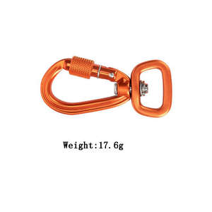 Mosquetón de Aleación de Aluminio 7075 de Alta Calidad 4KN para Escalada y Uso Industrial Pesado con Gancho Giratorio, Logotipo Personalizado, Correa Pequeña para Perro con Tornillo - Product Image 5