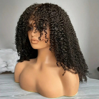 Pelucas de Cabello Humano Jerry Curly con Encaje Frontal HD, Pre-Desplumadas, Rizadas Profundas, Sin Pegamento, para Mujeres
