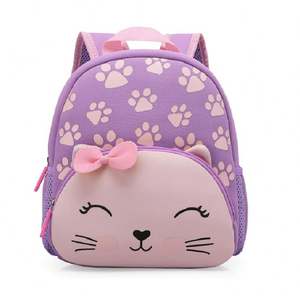 Mochila Infantil de Neopreno con Dibujos Animados, Linda Mochila Escolar para Niños y Niñas Preescolares - Product Image 1