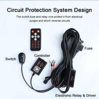 Kit de sous-allumage rigide de qualité supérieure extérieur IP68 sous-carrosserie étanche RGBIC barre de LED rigide sous lumière rougeoyante pour voiture camion tout-terrain