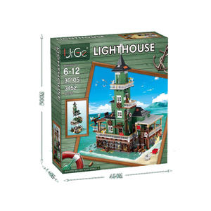 Serie <span class=keywords><strong>Casa</strong></span> del <span class=keywords><strong>Pescador</strong></span>: Faro, Bloques <span class=keywords><strong>de</strong></span> Construcción, Modelo <span class=keywords><strong>de</strong></span> Escena Urbana, Arquitectura, Juguete <span class=keywords><strong>de</strong></span> Ensamblaje - Product Image 5