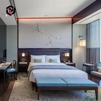 Nouvelle Conception 2026 – Cadre de Lit Hôtelier Moderne en Bois Massif, Écologique et Durable, Tailles King et Queen, Ensemble de Mobilier de Chambre d'Hôtel
