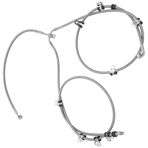 Línea de manguera de freno delantero trenzado de acero inoxidable 70560 Flexible de alta calidad de fábrica para ATV <span class=keywords><strong>Can</strong></span> <span class=keywords><strong>Am</strong></span> <span class=keywords><strong>Maverick</strong></span> <span class=keywords><strong>X3</strong></span> Max 2017 Turbo 2018 - Product Image 6