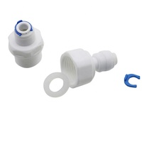 Raccords de tuyauterie en plastique à connexion rapide en matériau POM de qualité alimentaire, vanne à bille pour système d'eau RO, connecteur de tube pour purificateur d'eau