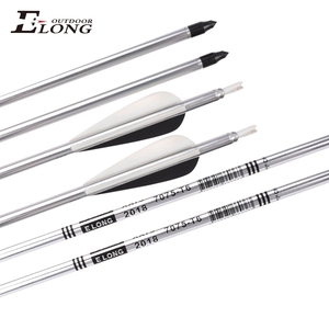 Elong Outdoor 70575-T6 <span class=keywords><strong>2018</strong></span> Flechas de tiro con arco de aluminio con plumas de plástico para arco compuesto - Product Image 2