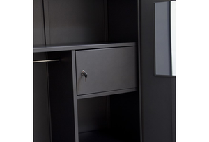 <span class=keywords><strong>Muebles</strong></span> <span class=keywords><strong>de</strong></span> Dormitorio, Armario Metálico <span class=keywords><strong>de</strong></span> 2 Puertas, Armario <span class=keywords><strong>de</strong></span> Acero para Ropa, Armario con Perchero, Armario, Guardarropa - Product Image 3