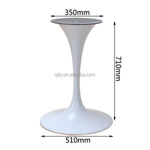 قاعدة طاولة صناعية متينة على شكل زهرة التوليب، قاعدة أثاث معدنية حديثة موفرة للمساحة، قاعدة طاولة طعام أو قهوة للمطاعم - Product Image 2