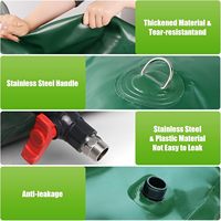 Réservoir d'eau portable en PVC, écologique, personnalisable, vert, pliable, pour l'irrigation des serres et les situations d'urgence