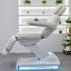 Camilla Estética Reclinable Plegable Blanca <span class=keywords><strong>de</strong></span> Acero Inoxidable con 4 Motores y Control <span class=keywords><strong>de</strong></span> Pie <span class=keywords><strong>para</strong></span> Salón <span class=keywords><strong>de</strong></span> Belleza - <span class=keywords><strong>Precio</strong></span> Mayorista - Product Image 6