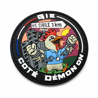Patch en PVC souple 3D gaufré personnalisé de haute qualité avec logo, lavable, avec boucle auto-agrippante pour uniformes, vêtements et sacs