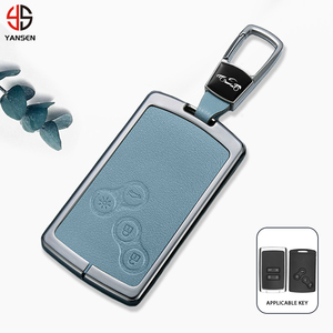 Housse de télécommande de voiture pour <span class=keywords><strong>Renault</strong></span> <span class=keywords><strong>Megane</strong></span> <span class=keywords><strong>2</strong></span> 3 Clio Scenic Duster Espace 5 Kadjar Auto Key Fob Shell Keychain - Product Image 1