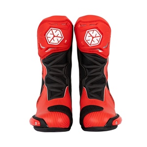 Chaussures <span class=keywords><strong>de</strong></span> course en cuir pour moto Mocha Knight - Protection pour la piste - Bottes <span class=keywords><strong>de</strong></span> moto - Professionnelles - Respirantes - Antidérapantes - Product Image 2
