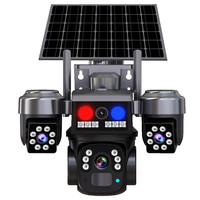 Caméra de surveillance solaire PTZ extérieure Wistino 12MP, système de sécurité IP sans fil 4G, caméra alimentée par carte SIM